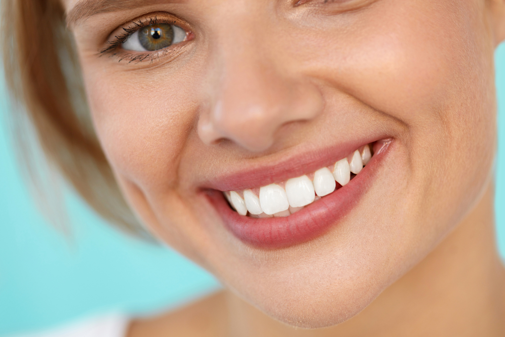 Smiling Woman With White Teeth